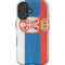 Serbia Flag Distressed iPhone 16 Impact Case